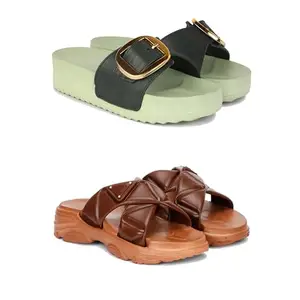 Women's Sandals | Lightweight Wear| Stylish & Easy to Wear For Women'S GP-SAN-(2-COMBO)-1997-1890-8-EURO-39