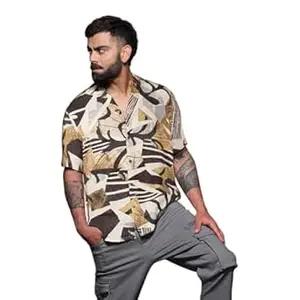 WROGN Men's Shirt | All Over Print | Slim Fit