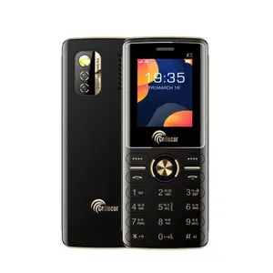 CELLECOR X3 Dual Sim Feature Phone 1000 mAH Battery with Torch Light, Wireless FM and Rear Camera (1.8" Display) (Black)