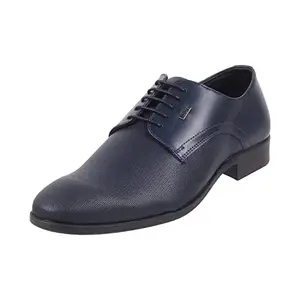 Mochi Men Blue/Navy Leather Formal Lace-up Shoes UK/10 EU/44 (19-69)