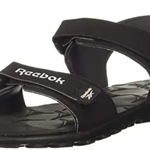 Reebok Men's Zeal Flex Black-ASH Grey-NEON Lime Sandal-6 Kids UK (EW4247)