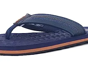 Sparx Men SFG-156 Navy Blue Tan Flip Flops (SF0156GNBTN0010)