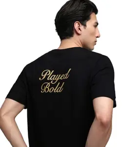 Puma Men's Regular Fit T-Shirt (608612_Black