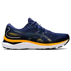 ASICS Mens Gel-Cumulus 24 Deep Ocean/Amber Running Shoes - 11 UK (1011B366.401)