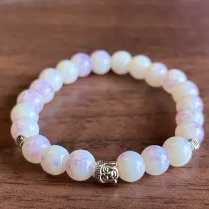 Bracelet with Silver Buddha Charm