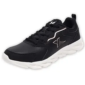 XTEP Women's Black Synthetic Leather Upper IPR Sole Sports Running Shoes (3 UK)