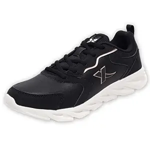 XTEP Women's Black Synthetic Leather Upper IPR Sole Sports Running Shoes (2 UK)