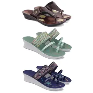 Women's Sandals | Lightweight Wear| Stylish & Easy to Wear For Women'SPCV-SAN-(3-COMBO)-1963-1948-1947-6