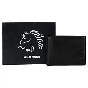 WILDHORS Men's Genuine Leather Bifold Wallet Genuine Leather Wallet