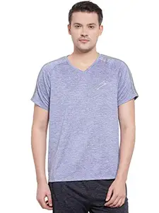 SG Polyester T-Shirt Men RTS RN9 Blue Grey L, L(Bue)
