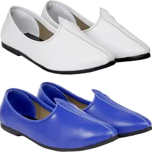 Vitoria Derby Shoes for Men | Shoes for Men with PU Sole | Comfortable & Lightweight |Durable & Trendy Design | Size : 7 | Color : Blue-White,VTR_3001_Jutti_BluWht_2J_GP_7