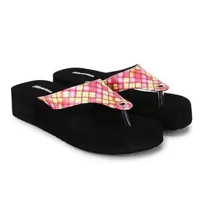 Versatile Checks Design Glossy Flipflop Slipper Women Girls