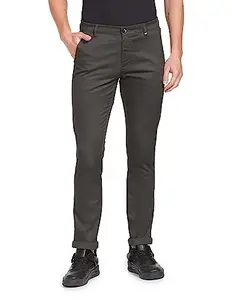 Arrow Men's Smart Flex Skinny Trousers (ASAFTR2493_Olive