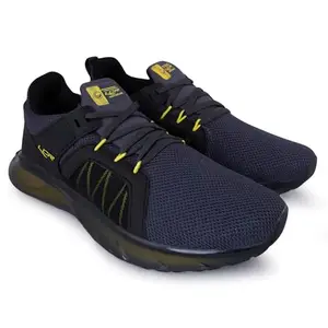 Lancer Mens RAMBO-195DGR-YLW Grey Running Shoe, 7
