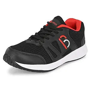 Bourge Men Shine-Z Black and Red Running Shoes-7 UK/India (41 EU) (Shine-1-Black-07)
