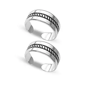 Amazon Brand - Anarva 925 Sterling Silver BIS Hallmarked Toe Ring for Women
