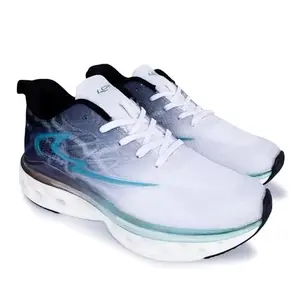 Lancer Mens NAVIGATOR-27WHT-SGRN White Black Running Shoe, 7