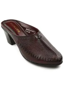 Liberty Healers TLO-29 Casual Block Heel Sandal for Women with PU Sole | Comfortable Outolse Lightweight Trendy Design | Durable Soft Insole | Stylish Footwear and Cushioned Footbed (Cherry 41EU)