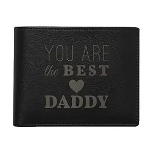 TheYaYaCafe Yaya Cafe Birthday Gifts for Father, President You are The Best Daddy Men's Leather Wallet - Black