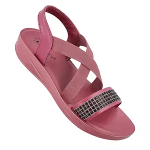 WALKAROO Sandals For Womens|Light Weight and Comfortable|Stylish and Soft Cushion|WL7885 - Fig