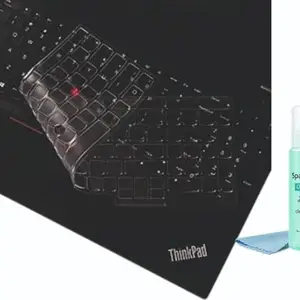 SpareWave Ultra Durable Silicon Keyboard Skin/Cover for ThinkPad E580 E590 E595 L580 L590 ThinkPad T570 T575 T580. Comes with Complimentary Laptop Clean & Shine Gel. (Transparent)