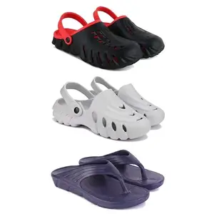 DRACKFOOT Men's Sandals | Lightweight Wear| Stylish & Easy to Wear For Men'S GRT-SAN-(3-COMBO)-3148-3139-3153-10
