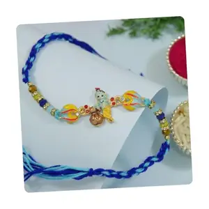 I Jewels Cartoon Kids Rakhi With Roli Chawal & Rakshabandhan Card for Bro/Brother/Bhai (R312)