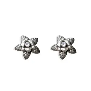 VIANA JEWELS Traditional Stylish Casual Flower Stud Earrings For Girls and Women