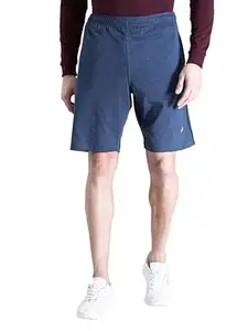 CROCODILE Men Solid Track Shorts | Comfort Fit | Mid Rise | Drawstring Waist | Above Knee Length | Casual Sports Lounge Shorts