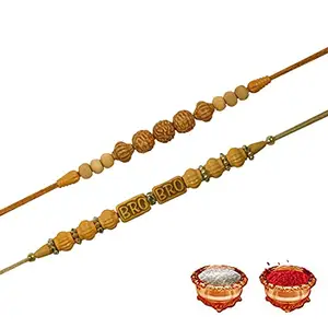 Manonita Rakhi Gift for Brother, bhaiya bhabhi, Gift Set (Rakshabandhan Mug, Roli,Chawal) BT-BN