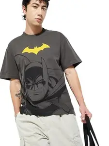 Max URB_N Men Batman Print Oversized T-Shirt