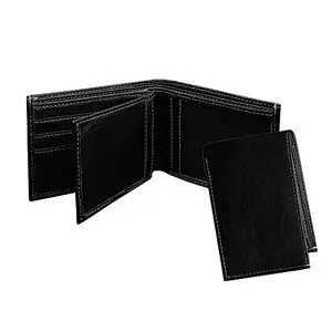 MATSS Black Artificial Leather Wallet for Men and Women (A12023IA8)