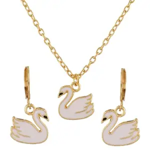 VOYLLA Graceful Swan Princess Pendant Se