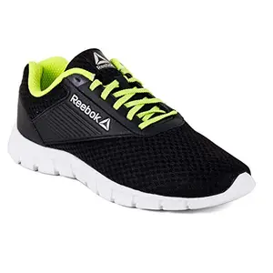 Reebok Men Synthetic Future Stride Run LP Running Shoes Black/NEON Lime UK-8