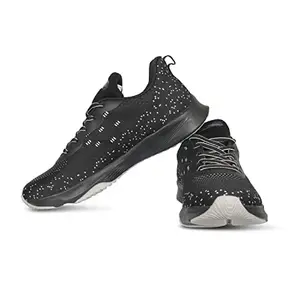 Vector X RS-1100 Running/Jogging/Walking Gym Unisex Laceup Light Weight Shoes Black-Grey