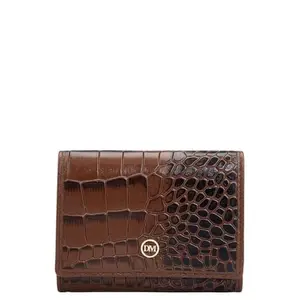 Da Milano Leather Card Holder for Men & for Women - Brown (0028G)