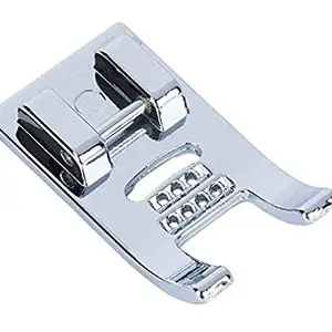Zenith Steel 5 Hole Cording Foot Snap-On Foot for All Automatic Sewing Machines Singer/Usha/Brother/Rajesh Feet Snap on Home use