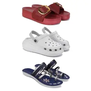 sandal for Women's,slip-ons,quality casaul sandals for Women's GRP-SAN-(3-COMBO)-1996-OO5-1945-6-EURO-37