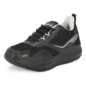 Bourge Men's Thur04 Black Running Shoes_6 UK (Thur04)