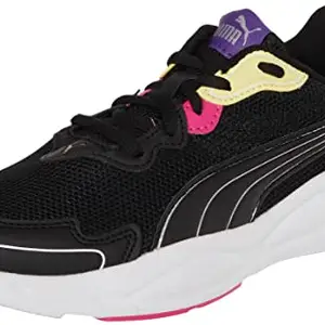 Puma Unisex Adult 90s Runner Nu Wave Black-Prism Violet-Beetroot Purple Running Shoe-4 Kids UK (37301708)