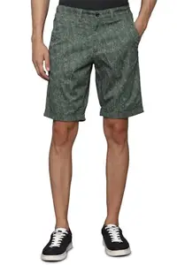 Allen Solly Men's Chino Shorts (ASSRQSMF365489_Olive
