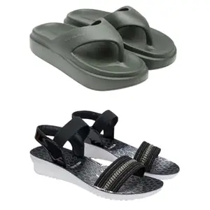 ZENWEAR Extra Soft Classic Casual wear with Ultra Soft Flexibility Technology Sandal for Women Multicolor