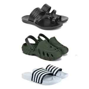 Men's Sandals | Lightweight Wear| Stylish & Easy to Wear For Men'sPCV-SAN-(3-COMBO)-3152-3137-3026-9