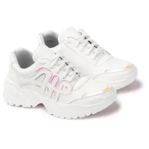 Earth Step Women's Thar-01 Running,Walking,Gym & Training,Casual,Sports Shoes White
