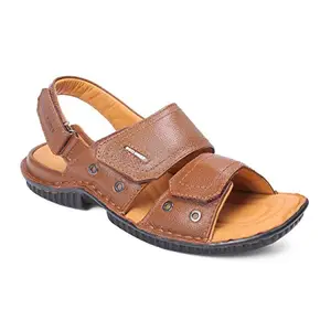Red Chief Genuine Leather Casual Sandal And Floaters For Men's|| For Daily Use Outdoor Indoor Formal Office Home Ethnic Casual Wear || Sandal is Light, Flexible, Strong, and wear-Resistant, Non-Slip.
