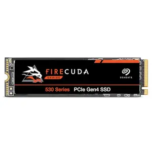 Seagate FireCuda 530 2TB Internal Solid State Drive - M.2 PCIe Gen4 ×4 NVMe 1.4,Transfer speeds up to 7300 MB/s,3D TLC NAND,2550 TBW,1.8M MTBF,and 3-Year Rescue Services (ZP2000GM3A013),Orange,2 TB