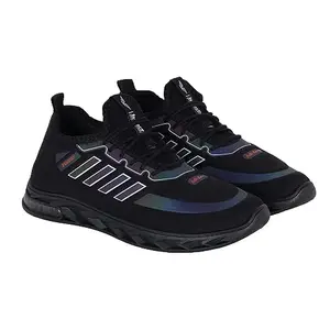 SHOELAMB Men's Spark-1628 Sports Running Shoes Black Size 6