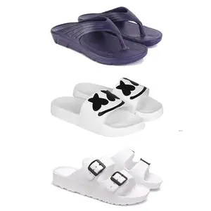 DRACKFOOT Men's Sandals | Lightweight Wear| Stylish & Easy to Wear For Men'S GR-SAN-(3-COMBO)-3153-3030-3113-8