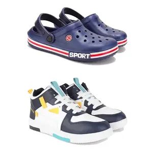 DRACKFOOT Men's Stylish Casual Shoes | Comfortable & Trendy Daily WearPremium Casual Shoes for MenGRT-SPO-(2-Combo)-3015-1074-6 Multicolor