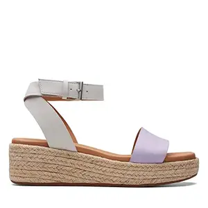 Clarks womens 26170981 Lilac Combi Wedge Sandal - 5 UK (26170981)